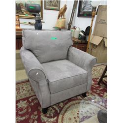 Grey microfiber armchair - used