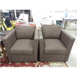 2 Upholstered armchairs - used