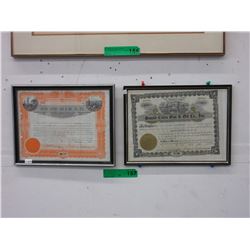 2 x 1930's "Sound Cities" Gas shares