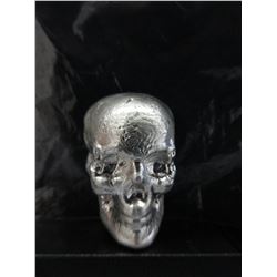100 Gram Pittsburgh Mint .999 Silver 3D Skull Bar