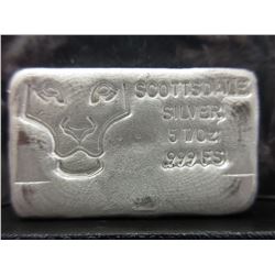 5 Troy Ounce .999 Silver - Rare Throwback Bar