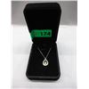 Image 2 : Peridot & Diamond Teardrop Necklace