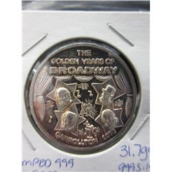 31.7 Grams .999 Silver Bullion Round