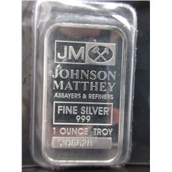 Johnson Matthey Silver Bar