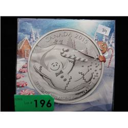 2015 CDN Christmas Gingerbread Man $20 Silver Coin
