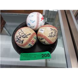 2 Player signed baseballs