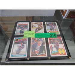 6 Wayne Gretzky Trading cards