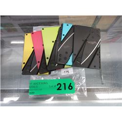 5 New Sinclair cardsharp knives