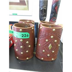 4 Leather vambraces