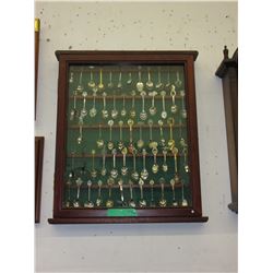 Wall display rack & collector spoons