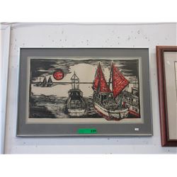 Signed "Jaroslav Vachuda" numbered print
