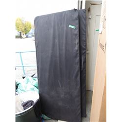2 Folding tables with cloth covers