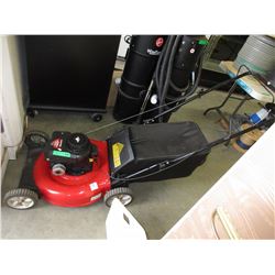Used gas powered lawnmower with bag attachment