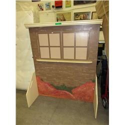 Wood puppet theater - used