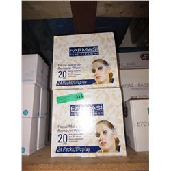 4 Cases of makeup remover wipes