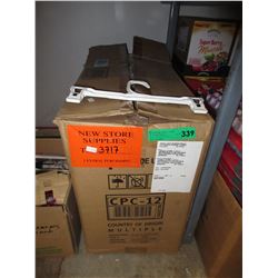 Case of new plastic pant hangers