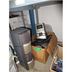 Used cannister vacuum and cassette player