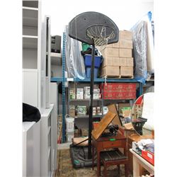 Used  outdoor free standing basketball hoop