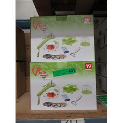 2 New Roto Champ vegetable slicers