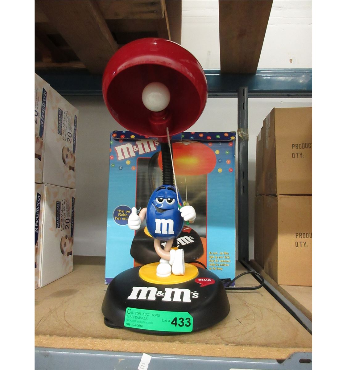 New - M&M"s talking desk lamp