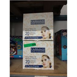 4 Cases of new makeup remover wipes