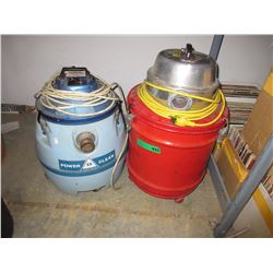 2 Used industrial shop vacs