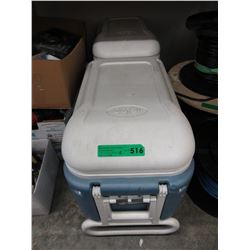 2 Used Igloo coolers on rolling wheels