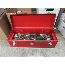 Used heavy duty sockets in tool box