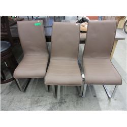 3 Contemporary style dining chairs