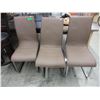 Image 1 : 3 Contemporary style dining chairs