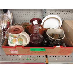 Vintage glass, ceramics & pottery