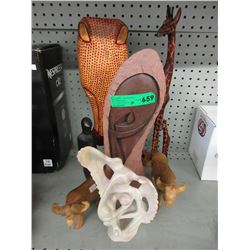 7 African themed ornaments