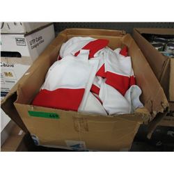 New hockey socks - red & white