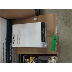 Case of new steno pads