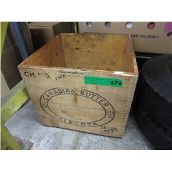 Wood Canadian butter box