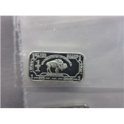 4 x .999 Silver "American Buffalo" Investor bars