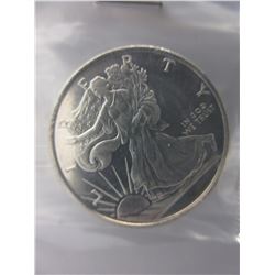 Old Style .999 Silver "Walking Liberty" Round