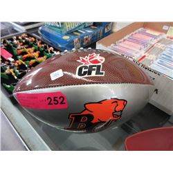 Autographed BC Lions football