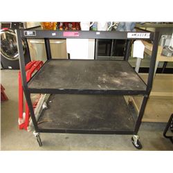 Deep rolling metal shelf - used
