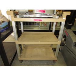 Rolling busboy cart - used