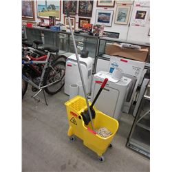 Commercial mop bucket with mop