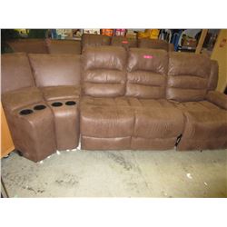 Power reclining sectional piece