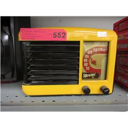 Yellow Marconi tube radio - used