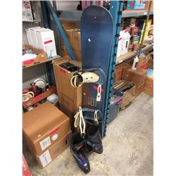 Used Dakine snowboard & Rossignol boots