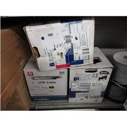 3 Boxes of new UTP cable