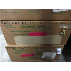Case of peppermints - Christmas motif