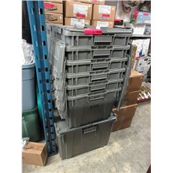 7 Flip top totes - used