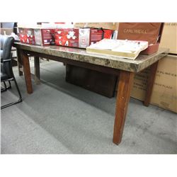 Marble top dining table
