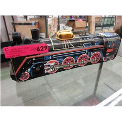 Vintage battery operated tin train