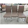 Image 1 : 3 New contemporary dining chairs
